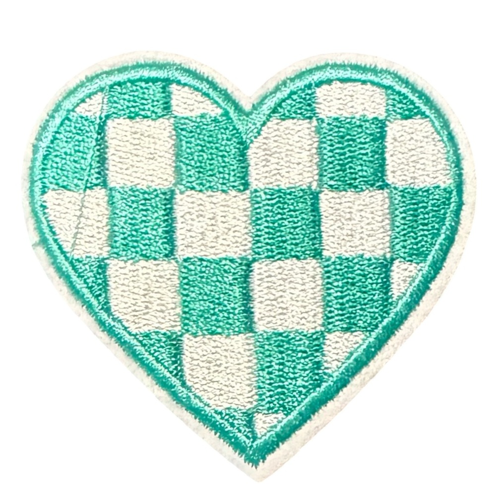 Iron On Patch Lot Racing Checker Hearts Star Coquette Y2K Crafts - Picture 4 of 9